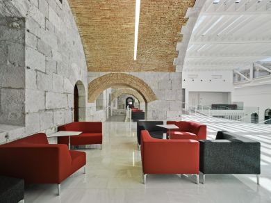 Espaço de estar na Universidade de Gibraltar