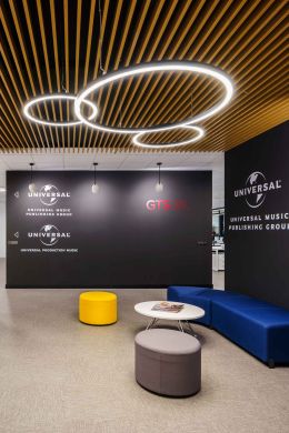Iluminação Tromilux na receção da Universal Music Spain