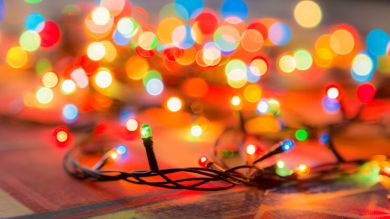 Luzes de natal LED coloridas