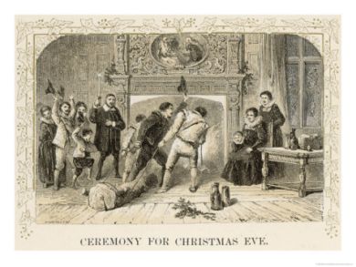 Ilustração antiga de Véspera de Natal 